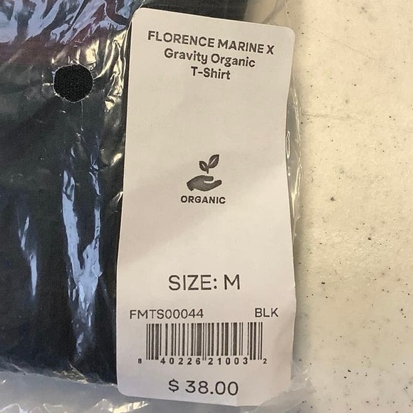 Florence Marine X Size Medium Gravity Movie Organic T-Shirt Black $38 msrp M5-1 - Picture 10 of 10